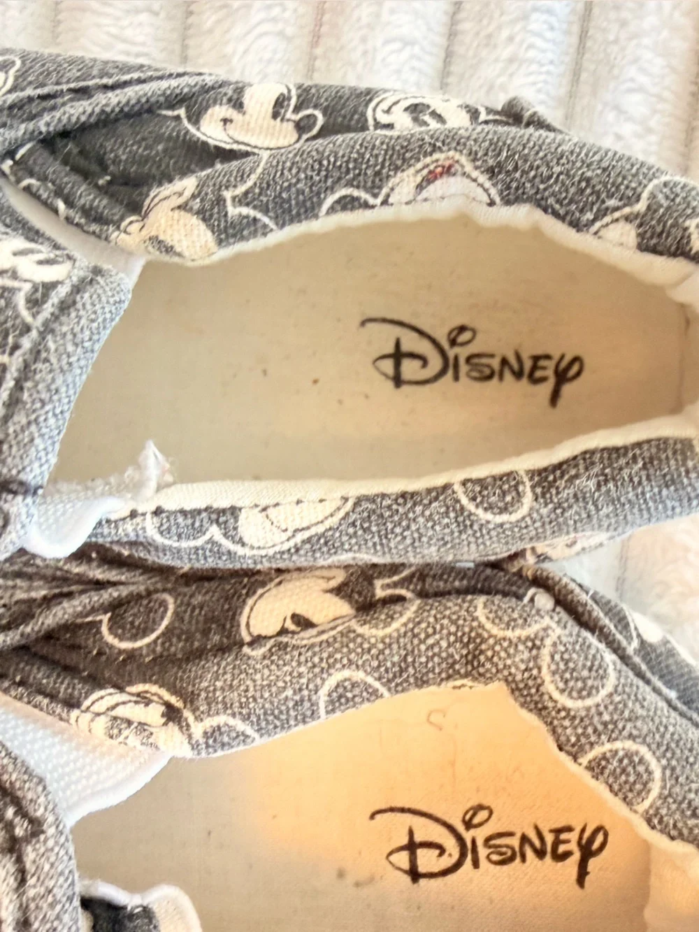 GAP Kids Mickey Mouse Navy, Gray & Red Flip Flops